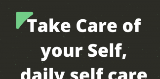 daily self care checklist