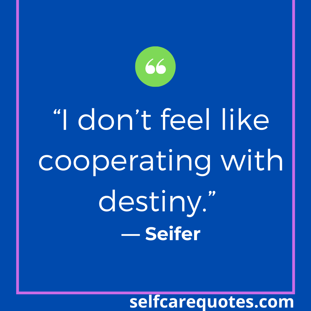 “I don’t feel like cooperating with destiny.” — Seifer
