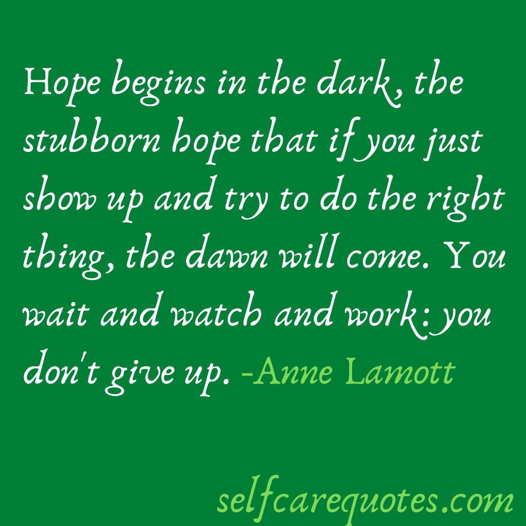 Anne Lamott quotes on hope