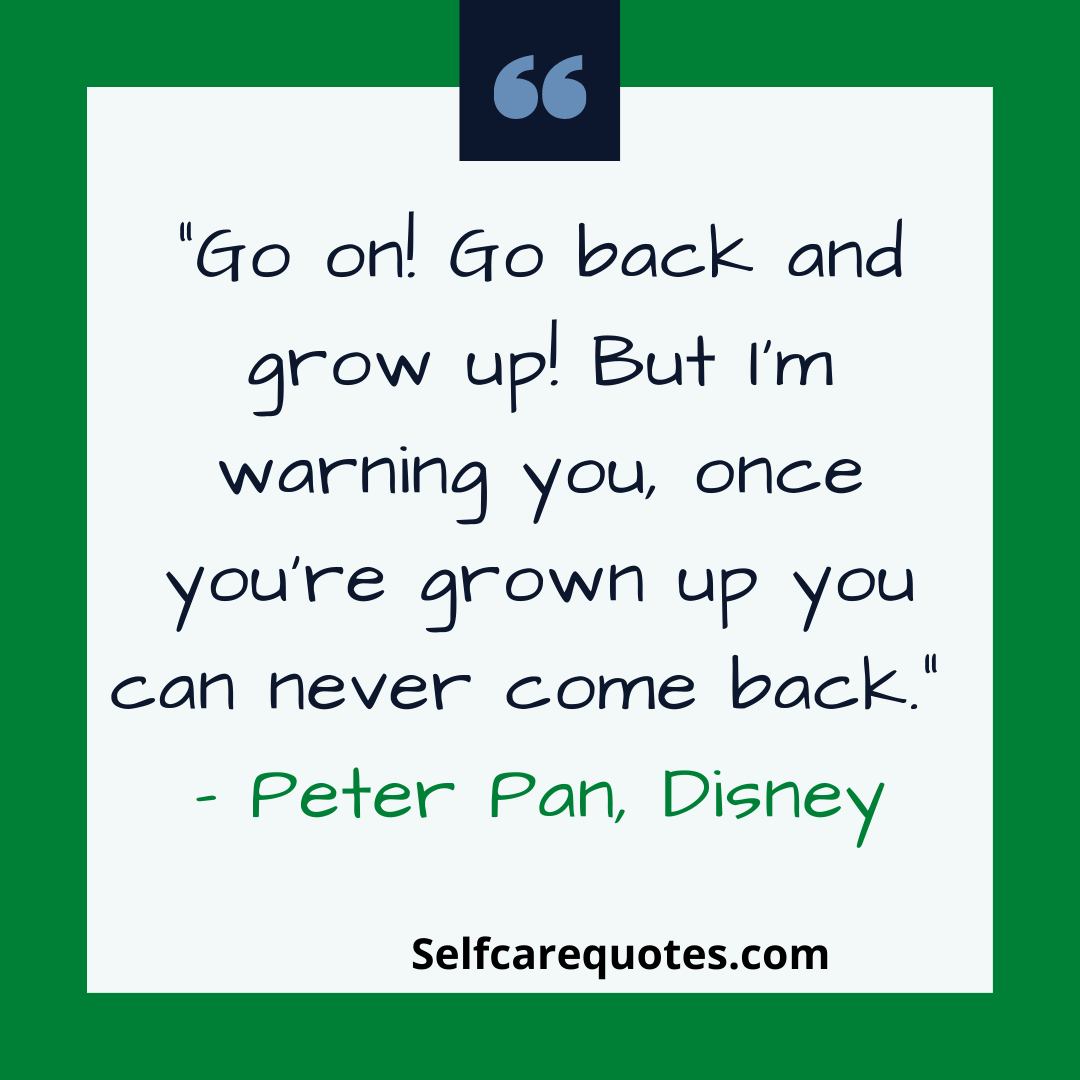 Peter Pan quotes about growing-up