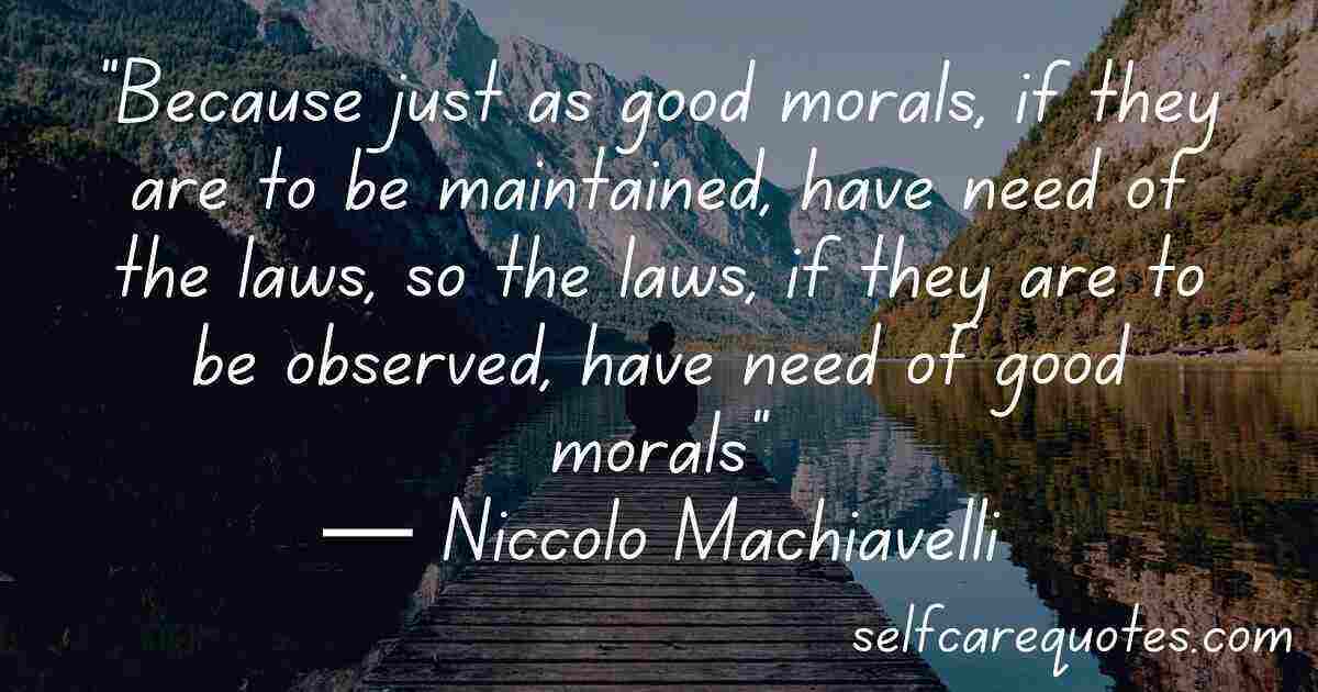 Machiavelli Morality Quotes 