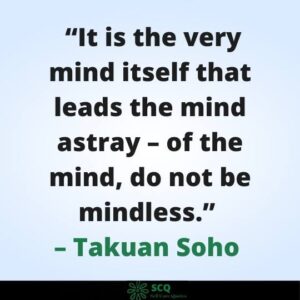 It is the very mind itself that leads the mind astray – of the mind, do not be mindless