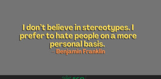 quote about stereotyping
